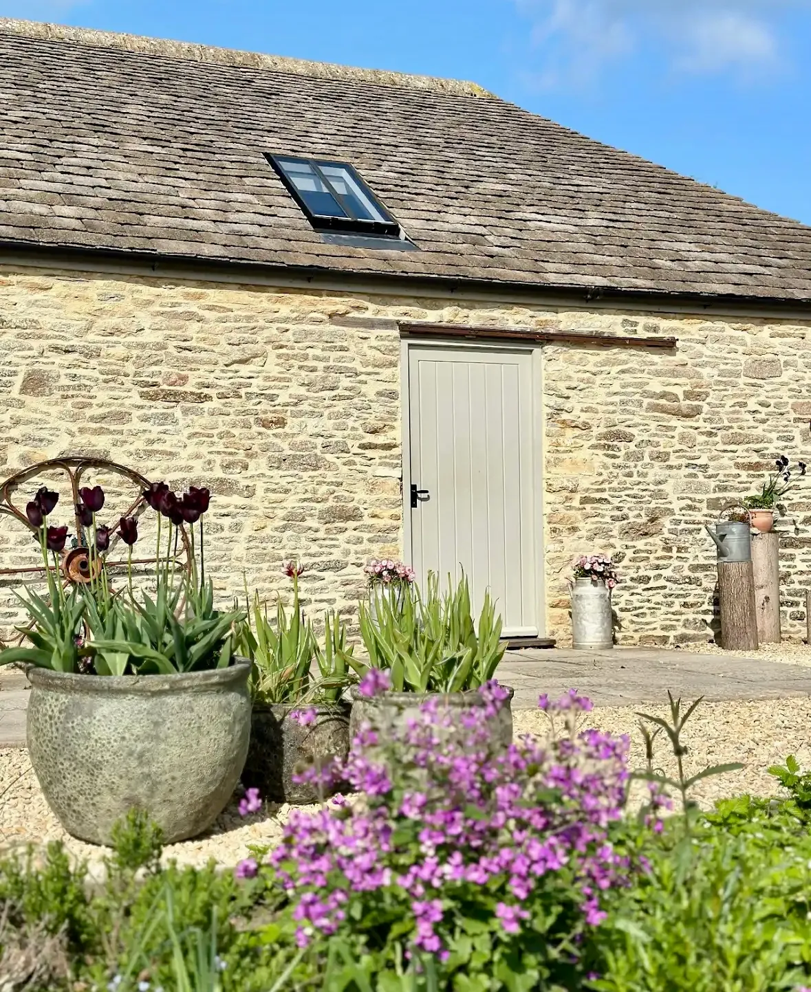 Rustic converted barn at Berry Farm Cotswolds wellness venue